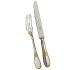 Cake server in silver lated and gilding - Ercuis